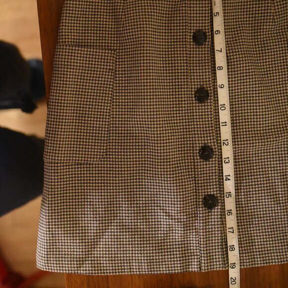 Sezane Brown Checkered Skirt - Picture 5 of 9